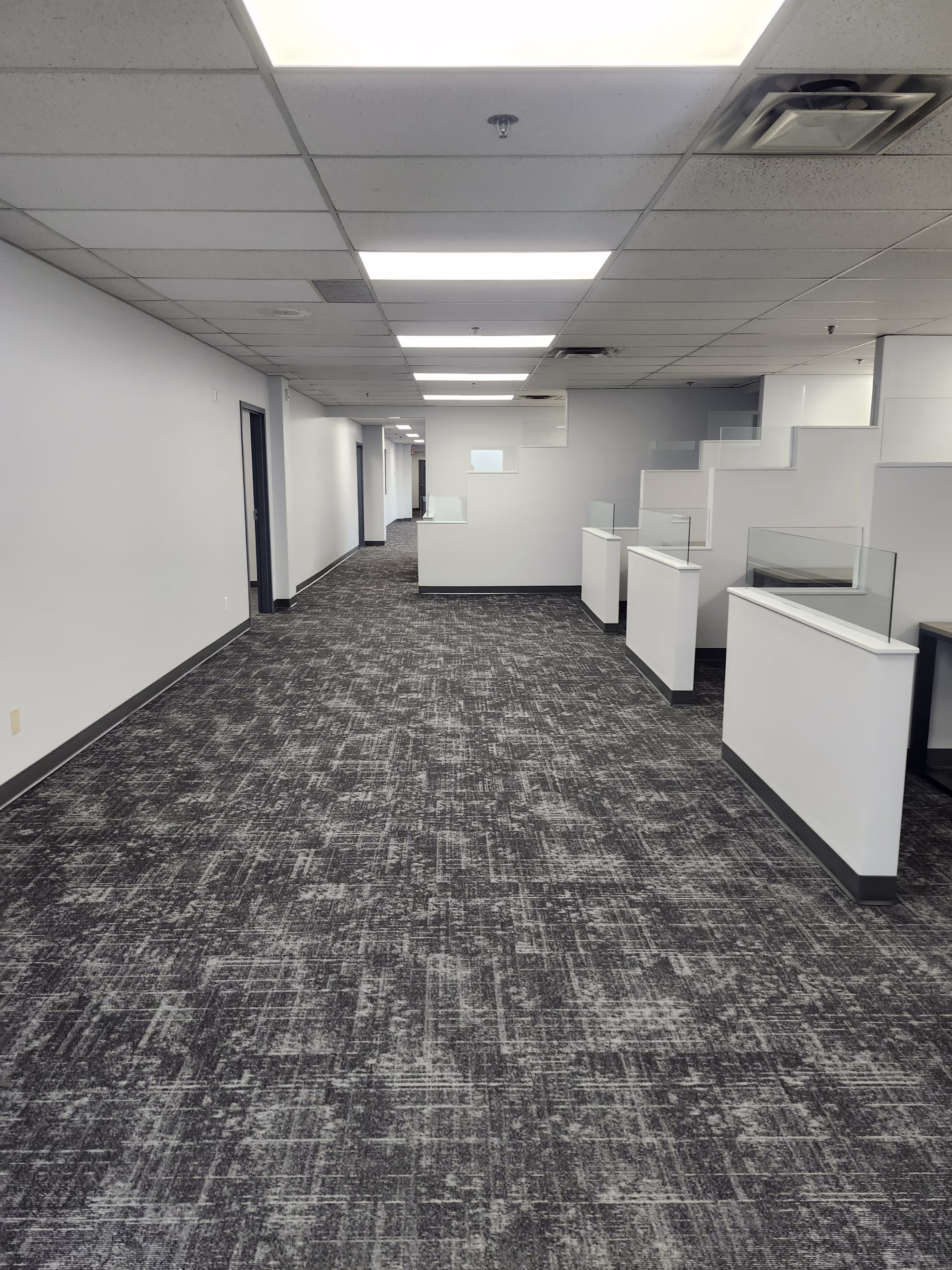 Curtiss-Wright Facility project: curtis wright cubicle hallway no window