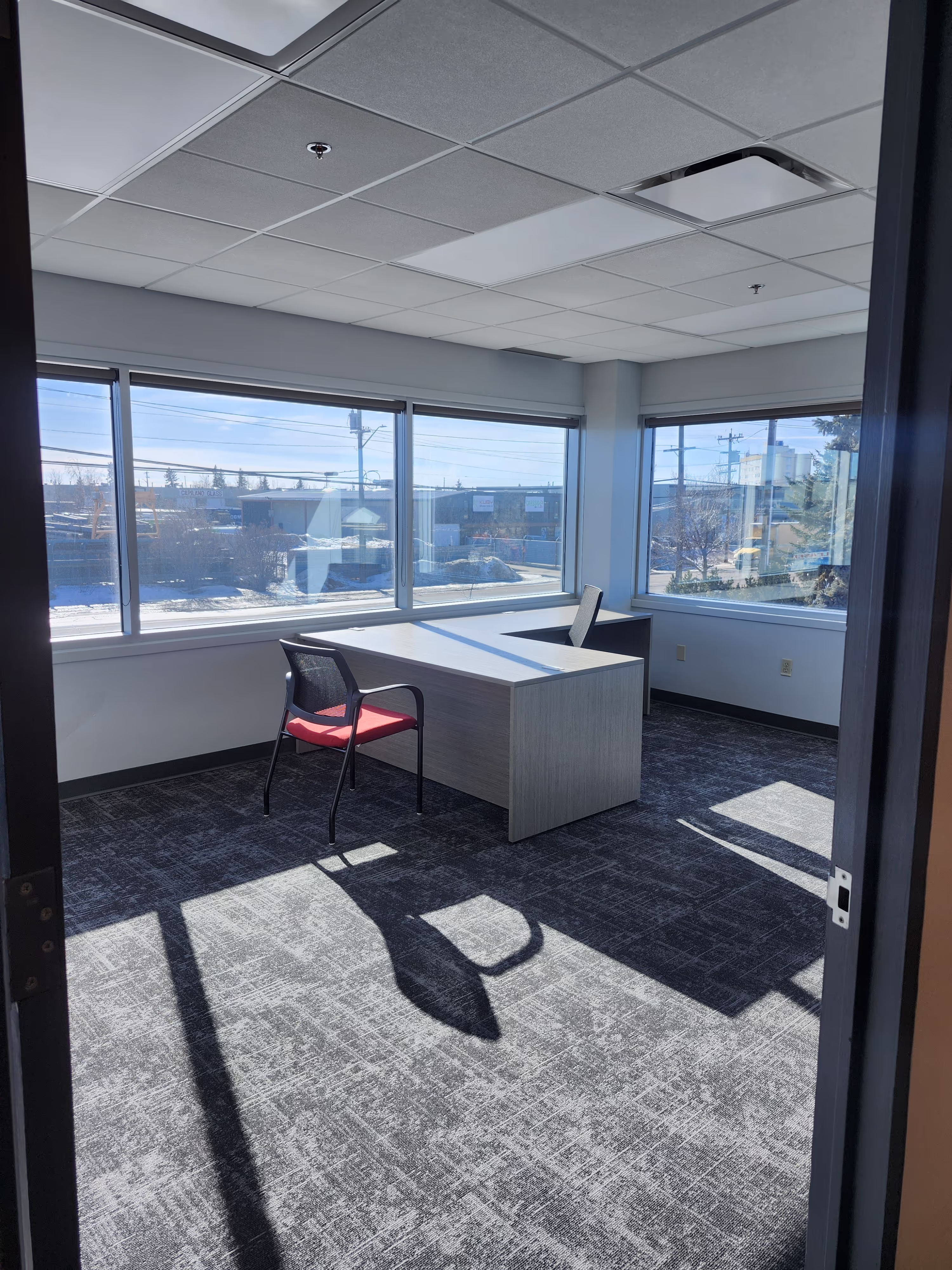 Curtiss-Wright Facility project: curtis wright office with windows
