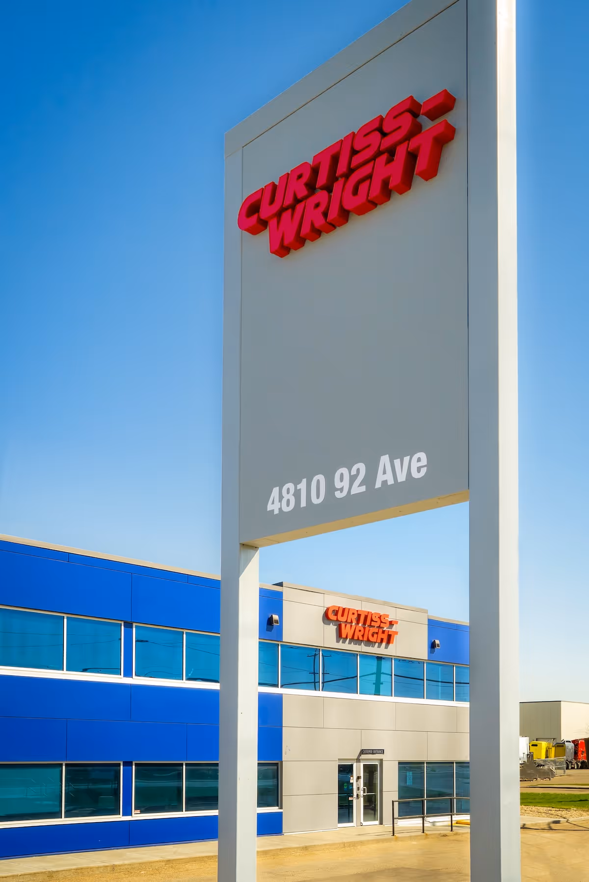 Curtiss-Wright Facility project: curtiss wright exterior sign