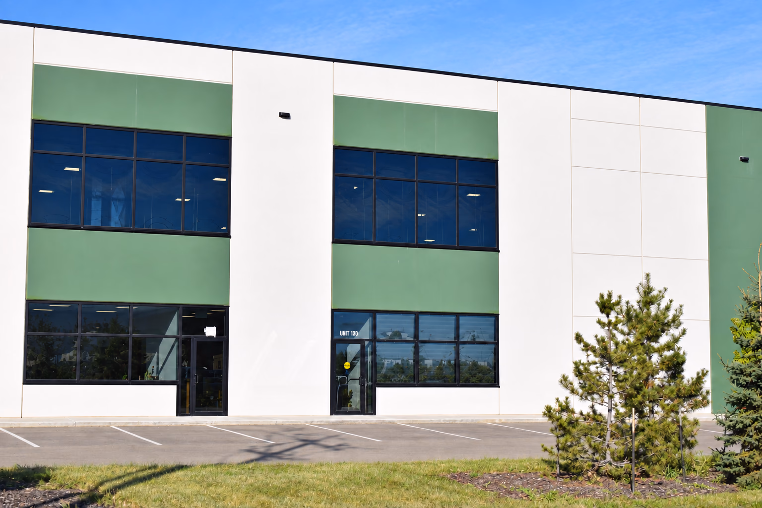 Exterior of the MJP Fabrication building in Edmonton